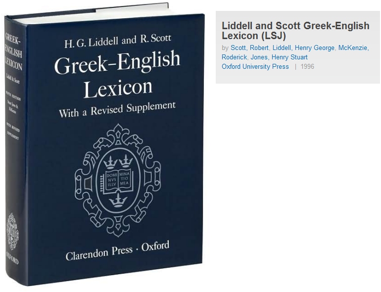 Liddell and scott online dictionary